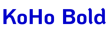 KoHo Bold шрифт